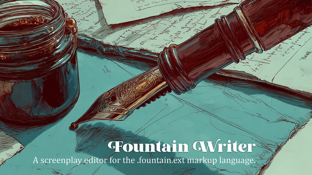 Fountain Writer — Screenplay Editor with Live Preview for .fountain syntax 🎬